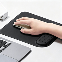 Tapis de souris ergonomique avec repose-poignet, rembourrage en mousse à mémoire de forme de qualité supérieure pour soulager la douleur pour ordinateur portable