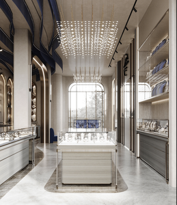 ตู้โชว์และตู้โชว์เครื่องประดับแบบปรับแต่งได้สำหรับร้านขายเครื่องประดับทันสมัย - Product Image 2