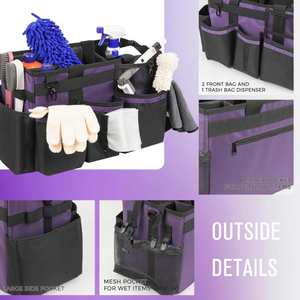 Purple Cleaning Bag Cleaning <b>Caddy</b> Organizer, Wearable Cleaning <b>Caddy</b> with Waist & Handles for Cleaning <b>Tool</b> Organizers - Product Image 2