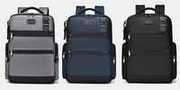 Sac à dos pour ordinateur portable 15,6 pouces, multi-compartiments, durable, avec logo personnalisé, en polyester imperméable et antivol, Oxford, pour affaires