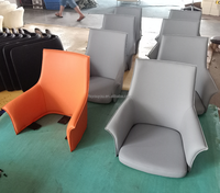 Chaise de bureau moderne en cuir Pu avec dossier haut pivotant pour ordinateur, directeur exécutif, patron, directeur invité