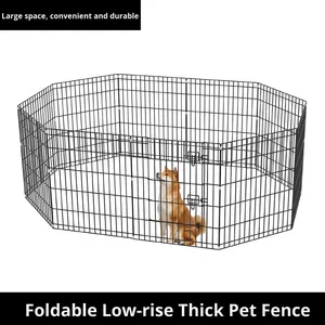 Металлический защитный барьер-ограждение без дна для собак средних и мелких пород, для использования в помещении - Product Image 5