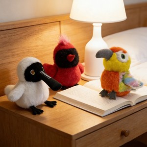 Peluche de Pájaro Hablador con Alas Móviles, Función de Grabación y Canto, Relleno de Algodón PP, Juguete Decorativo Portátil y Adorable para Bebés de 0 a 24 Meses - Product Image 4