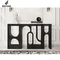 Meuble de couloir d'hôtel italien cinq étoiles, Table de luxe moderne en bois massif
