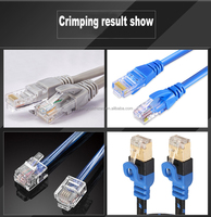 8P8C Machine à sertir les fils Internet réseau Lan Machine à sertir automatique RJ45 Machine à sertir les connecteurs de câbles RJ11 Cat6 Machine à presser