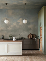 Papel Tapiz Mural Personalizado para Techo, Cielo Azul 3D y Nubes Blancas, Fondo de Techo para Sala de Estar y Dormitorio, Papel Tapiz Fotográfico