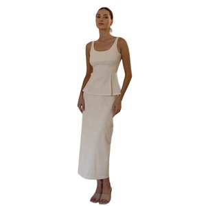 Bdbh Nuovo Set Gonna con Bretelle Stile Europeo e Americano Primavera Estate 2026 Nuovo Top con Bretelle e Gonna a Coda di Pesce - Product Image 6