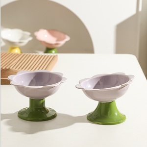 Accessoires pour animaux bol de nourriture pour <span class=keywords><strong>chat</strong></span> coloré protéger les vertèbres cervicales bol pour chien animal de compagnie anti-renversement <span class=keywords><strong>chat</strong></span> bol d'eau chien arc - Product Image 5