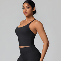Soutien-gorge de sport léger personnalisable pour femme, effet seconde peau, sans armatures, rembourré, pour le yoga, le fitness et la gym