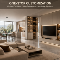 Meubles de cuisine sur mesure, armoires de chambre, mobilier complet pour toute la maison, fournisseur de solutions de projets clés en main