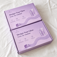 Boîtes d'emballage pour lotion corporelle DTC, boîtes à fermeture automatique en carton ondulé E, emballage personnalisé