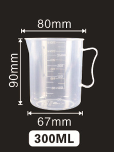 食品グレードPPプラスチック製目盛り付き計量カップ、計量シリンダー、キッチン、製菓、ミルクティーショップ、バー、実験器具用 - Product Image 3