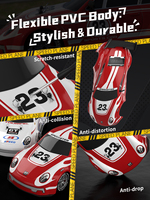 Voiture RC de drift 2.4G avec appairage automatique (jouer avec plusieurs voitures), batterie lithium longue durée, synchronisation des roues, carrosserie anti-collision, portée de 100m