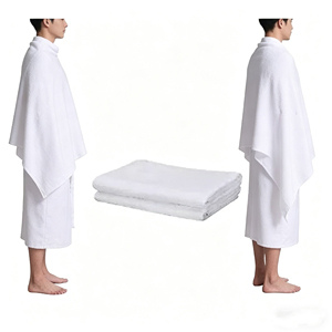 Ihram para Hombres, Juego de Toallas para Hajj e Ihram, 100% Microfibra Natural y Poliéster, Secado Rápido, Tejido de Color Sólido, Suave, Sin Costuras - Product Image 5