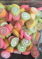 Fabricants chinois de bonbons OEM, vente en gros de bonbons gélifiés torsadés, acidulés, sucrés, aux saveurs de fruits assorties, en vrac
