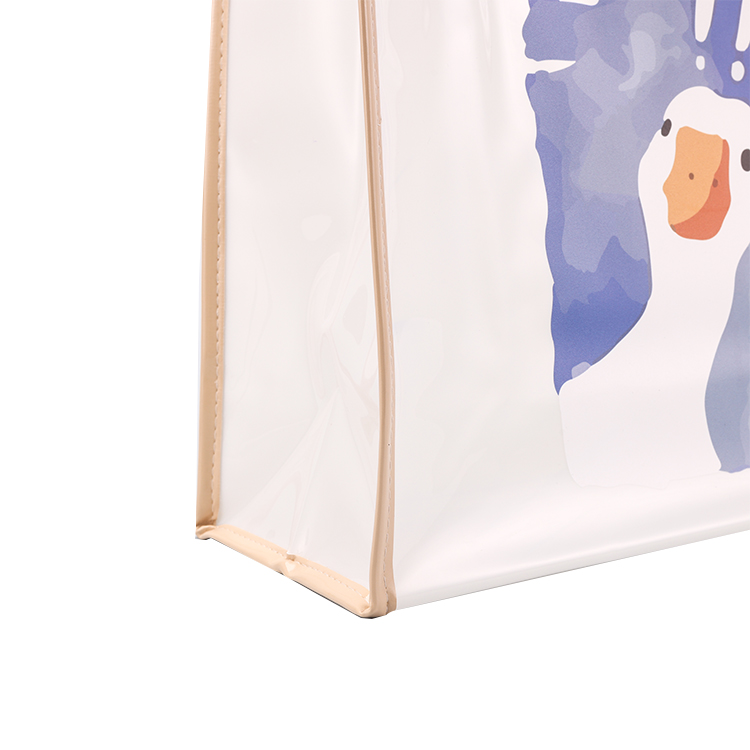 Personalized Custom Logo Extra Large PVC Shopping Tote Bag Transparent Jelly Candy Beach Gift Bag