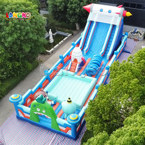 Personalizado más <span class=keywords><strong>grande</strong></span> inflable parques temáticos Casa de rebote trampolín equipo de parque de atracciones con tobogán parque infantil para niños adultos - Product Image 5