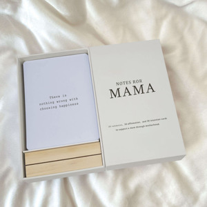 Tarjetas de Afirmación Consciente Personalizadas <span class=keywords><strong>Mama</strong></span> Self Love Tarjeta de Afirmación Mindfulness Salud Mental con Caja de Soporte de Madera - Product Image 1