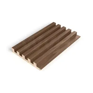 Oak wooden slat pine wood paneling board interior home decor PVC paneling cladding