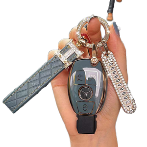 Funda para Llave de Auto Mercedes Benz <span class=keywords><strong>Maybach</strong></span> para las Clases S GLS A-B-C-M-CLA-CLS-E-G-GLB-GLC-GLE-R-SL para Llave de Auto AMG <span class=keywords><strong>GLK</strong></span> EQS - Product Image 1