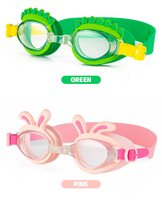 Nouveauté Lunettes de natation pour enfants de 3 à 10 ans avec sangle en silicone de haute qualité, anti-buée, protection UV, lentilles en PC