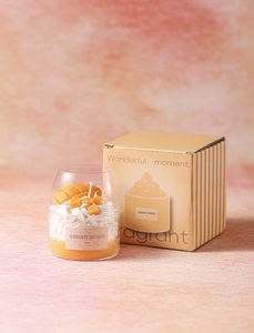 LANJO 2026 Bougie d'aromathérapie en cire de soja parfumée sur mesure, élégante en pot de verre, décoration d'intérieur, cadeau de fêtes, Velas - Product Image 3