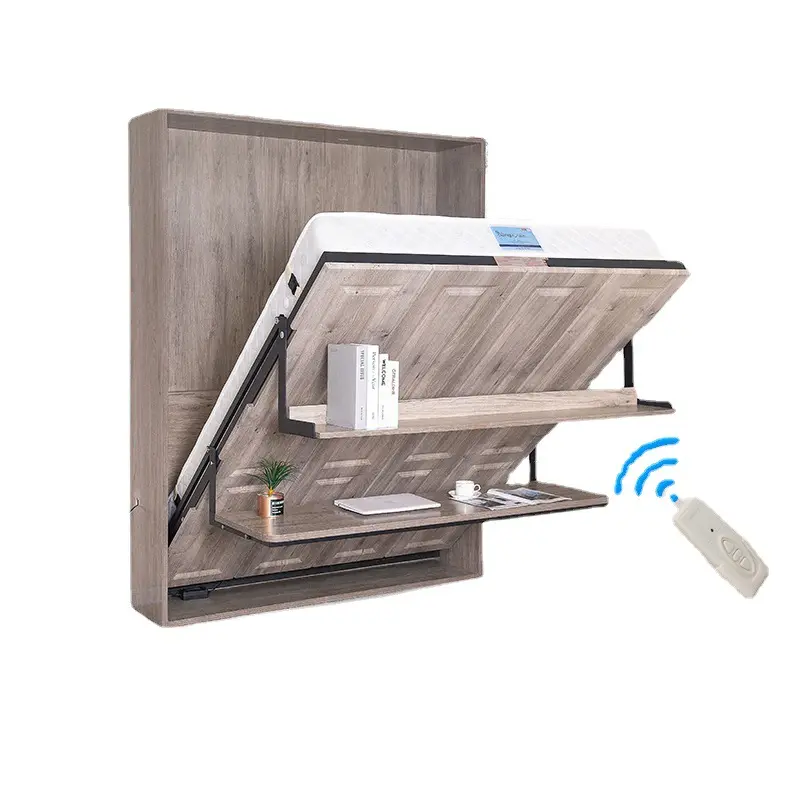 مجموعة أجهزة سرير مورفي ، أثاث ذكي ، آلية زنبرك خشبية ، أسرة سرير حائطية مع أريكة ربط