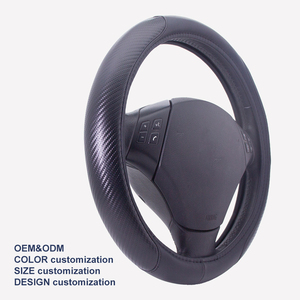 Coprivolante in Fibra di Carbonio Stile Sportivo Antiscivolo Traspirante Accessori Interni Auto per <span class=keywords><strong>Fiat</strong></span> Astra - Product Image 1