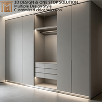 Armoire de rangement minimaliste pour chambre à coucher, en mélamine sans formaldéhyde, avec portes coulissantes, pour rénovation d'appartement