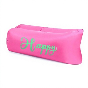 Modern Reclining Factory Pillow <b>Inflatable</b> <b>Sofa</b> Spot Outdoor Portable Lazy Air Bed Sleeping Bag Polyester Material - Product Image 3