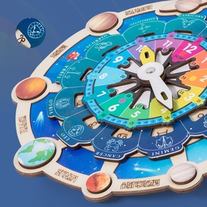 Bộ Ghép Hình Cho Trẻ Đĩa Đồng Hồ Hành Tinh Mới Đĩa Ghép Hình Hành Tinh Nhận Thức Thời Gian Cho Bé Và Trẻ Em Đồ Chơi Giáo Dục Sớm - Product Image 5