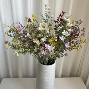 Flores Artificiales de Jazmín Pintadas con Spray Suzume Ii, 81 cm, Decoración para Bodas y Hogar, Arreglos Florales de Seda y Plástico - Product Image 2