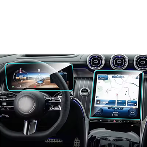 Adatto per 23 schermi di navigazione Mercedes Benz GLC con modifica del film temperato, pellicola interna in vetro temperato nano - Product Image 3