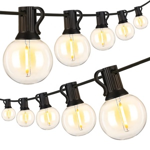 25ft/50ft/100ft G40 <span class=keywords><strong>LED</strong></span> String Lights với Globe Bulbs ngoài trời giáng sinh dây không thấm nước connectable ánh sáng chuỗi - Product Image 1