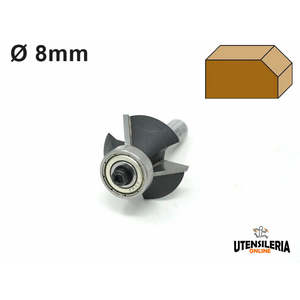 Cortador de chaflán de doble filo HW Klein, vástago de Ø 8mm - Product Image 1