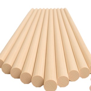 Palitos Redondos de Madera de Pino, Color Natural, 10 Piezas, Herramientas y Suministros para Manualidades - Product Image 2