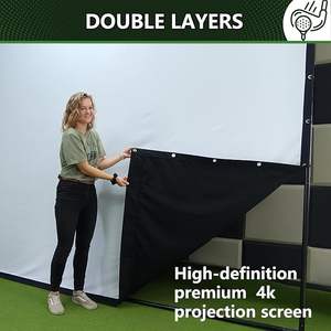 Diseño plegable de bajo ruido Clear 4K Imágenes Arrugas Pantalla de impacto interior Golf para el hogar - Product Image 2