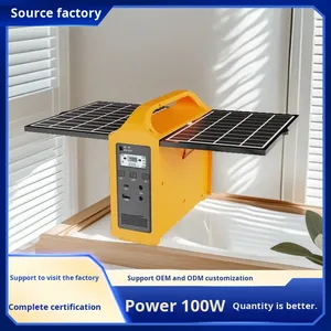 100W Portable Power Station 220V Outdoor Mobile Supply MPPT <b>Solar</b> <b>Generator</b> Emergency Battery Pack for Camping Travel 100w Pure - Product Image 5