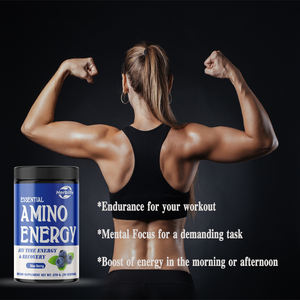 OEM อะมิโน เอนเนอร์จี้  อาหารเสริมก่อนออกกำลังกาย ผสมชาเขียว, บีซีเอเอ, กรดอะมิโน, เหมาะสำหรับคีโต, สารสกัดจากกาแฟเขียว, ผงพลังงาน - Product Image 4