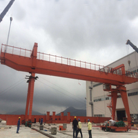 Grue portique mécanique à double poutre MG de 10 tonnes à roues en acier, trois méthodes de commande