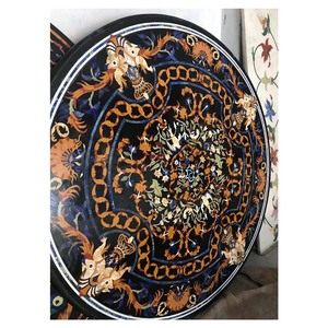 โต๊ะกาแฟ Pietra Dura หินสีดำ - Product Image 1