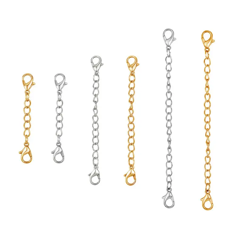 Цепочка-удлинитель для браслета, из нержавеющей стали, 1/2/3/4/5/6 дюймов