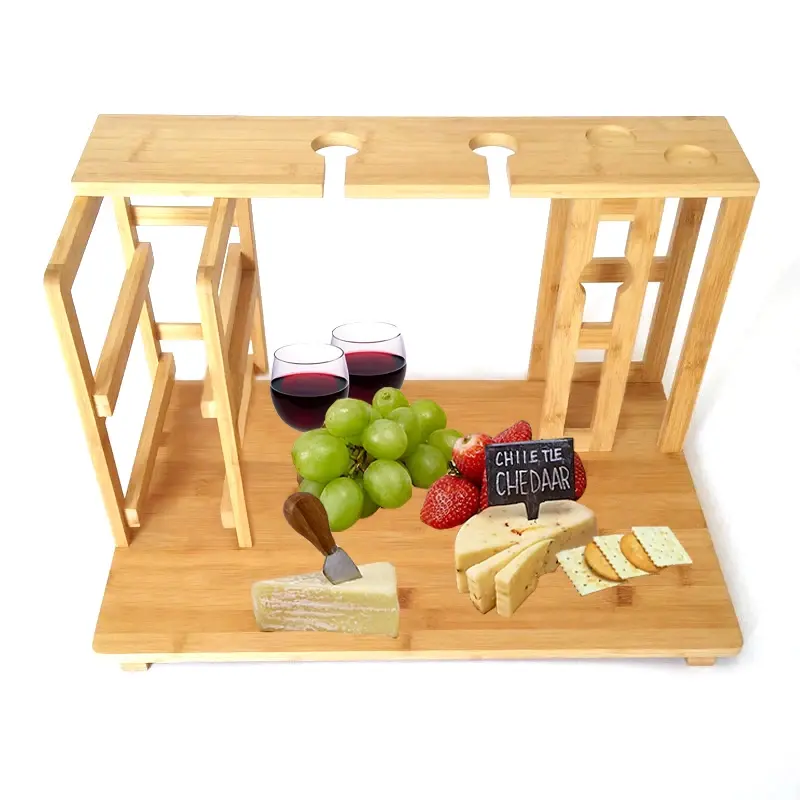 Bamboo color wine holder