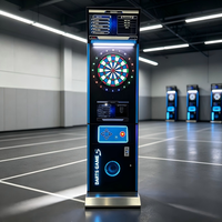 Machine à fléchettes électronique professionnelle en fer pour adultes, à monnayeur, pour intérieur, certifiée CE, modèle personnalisable X-5