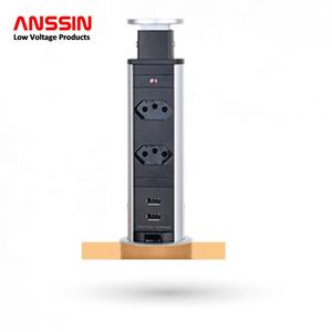 Prise Pop up Brésil standard avec 2 prises + chargeurs USB soquete Torre de Tomada - Product Image 3