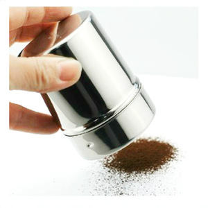 Dispensador de polvo de acero inoxidable Kafei Shi, contenedor de café y cacao de malla fina 304 con tapa para uso en la cocina - Product Image 4