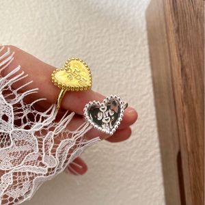 S925 <b>Sterling</b> <b>Silver</b> Heart Signet <b>Ring</b> For Women Signet <b>Ring</b> Wedding <b>Band</b> Signet <b>Ring</b> Engagement Signet <b>Ring</b> Everyday Wear - Product Image 3