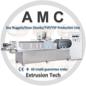 Americhi Thực Phẩm Chay Đậu Nành Chunk Extruder Đậu Nành Thịt Đậu Nành + Full-Fat-Soya-Máy Đùn-Máy + Kết Cấu Protein Đậu Nành - Product Image 3
