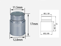 Capuchon de protection pour lentille laser à fibre optique avec interface QBH, pour sources d'alimentation Reci JPT BWT IPG, compatible avec les fenêtres en cristal, couleur or, H16.9 H17.5