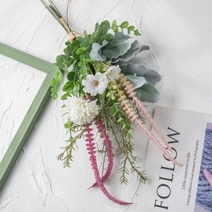 Bouquet de fleurs artificielles Elsa CF01255 en tissu tissé plastique, décoration d'intérieur, accessoires de mariage - Product Image 3